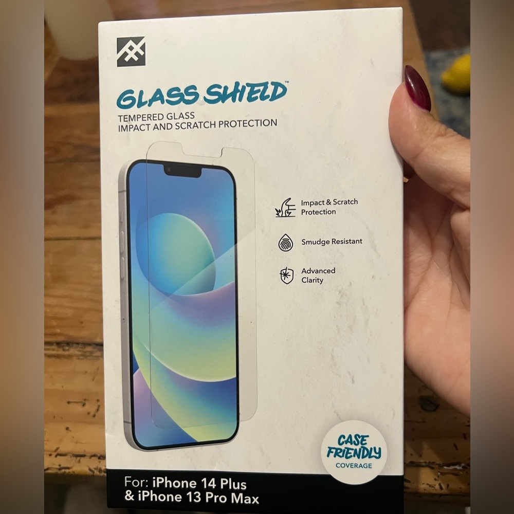 NEW IFROGZ by ZAGG Glass Shield Screen Protector for iPhone 14 Plus & 13 Pro Max